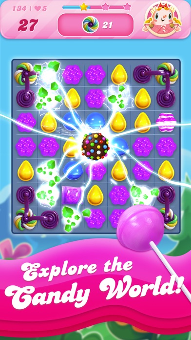 Candy Crush Saga IPA MOD v1.316.1.1 (Infinite Boosters/Infinite Lives) iOS - Screenshot 2