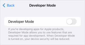 How to Enable Developer Mode on iPhone / iPad