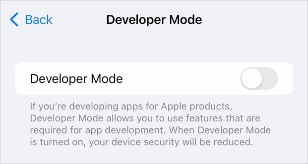 How to Enable Developer Mode on iPhone / iPad