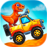 Dinosaur truck, car games: dig