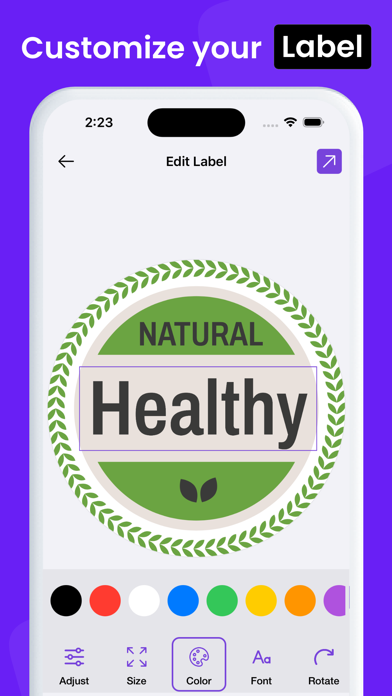 AI Label Maker: Label Printer screenshot 2