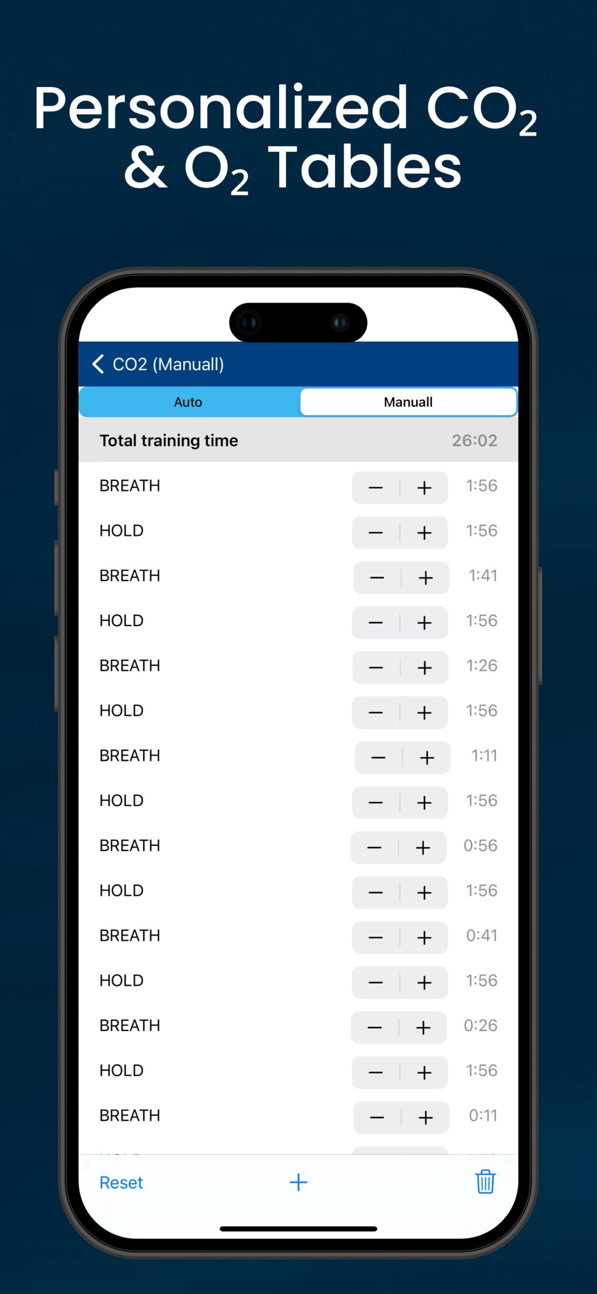 Apnea Tables Freediving Coach screenshot 7