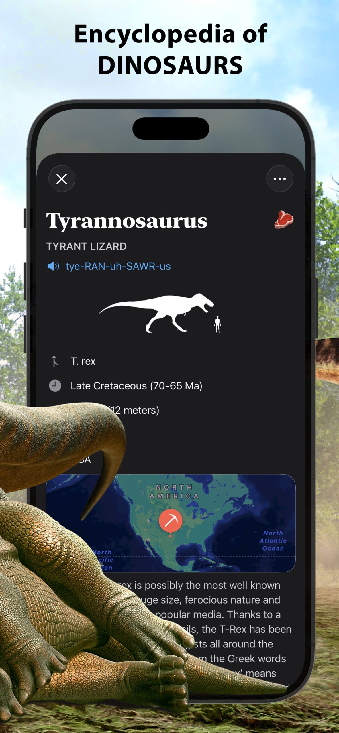 Dinosaur World Encyclopedia screenshot 2