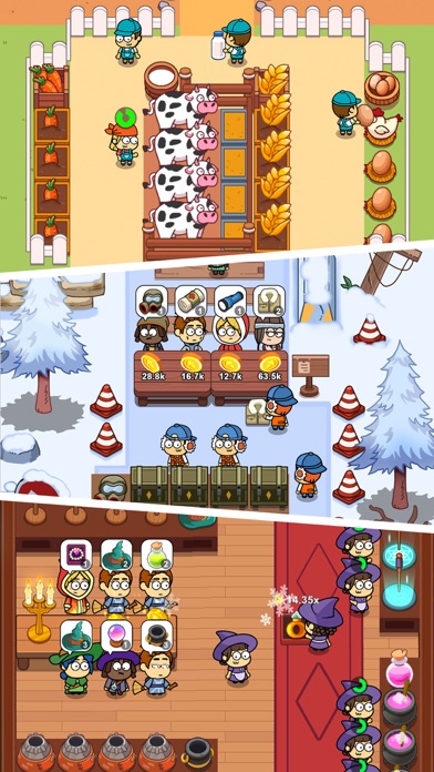 Idle Food Bar: Olivia & Oliver screenshot
