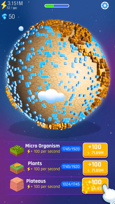 Idle World - Planet Miner screenshot